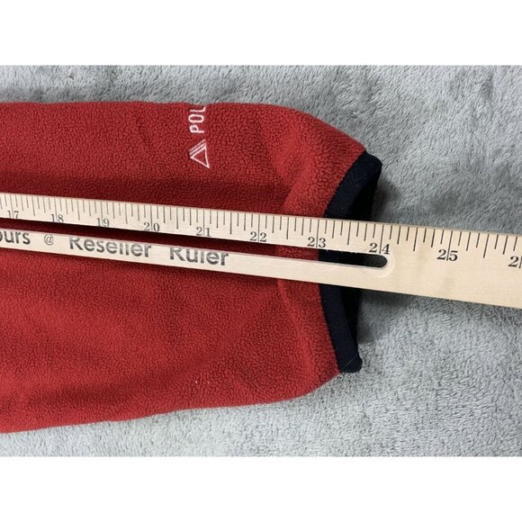 Vintage L.L.Bean Jacket Mens Large Red Polartec Fleece Full Zip Warm Lightweight - Picture 6 of 11
